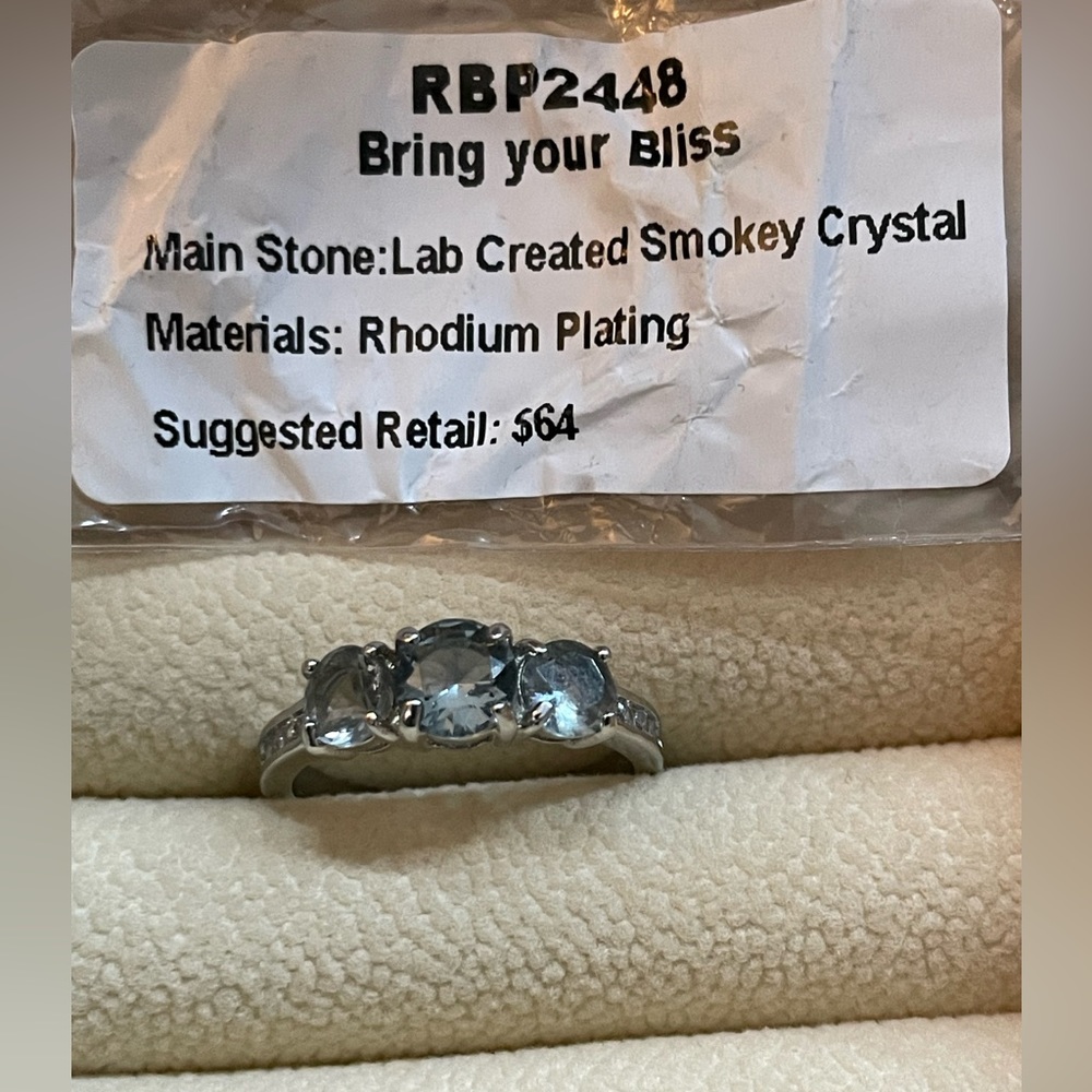 Bomb Party RBP2448 Bring Your Bliss lab created Smokey crystal  size  8
